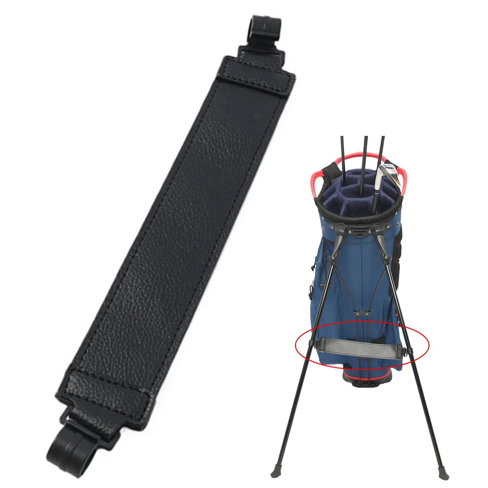 For Golf Stand Bag Accessory Adjustable Leg Tether Strap Promotes Stability Lightweight Portable Design Black Color 5