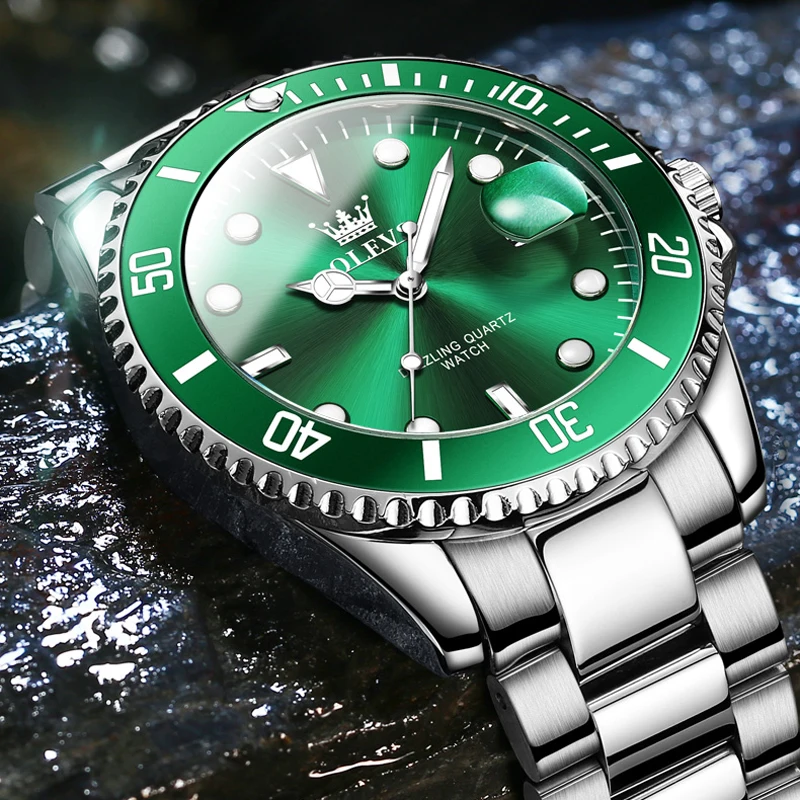 OLEVS Fashion Mens Watches Top Brand Luxury lover Watches Women Casual Steel Couple Sports Watch Relogio Masculino