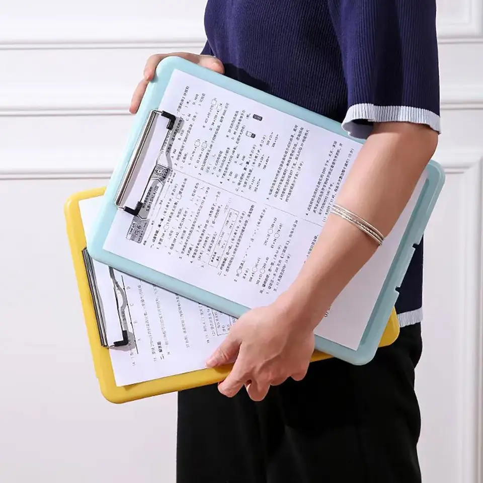 Clipboard With Storage,Cleaview Clip Boards 8.5x11,with 2 Storage Case, Heavy Clear