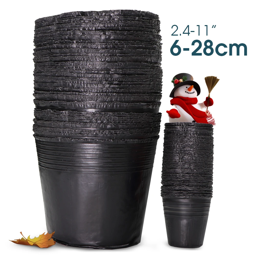 75 Pots De Semis En Plastique 4 Pouces - Godets De Repiquage Avec Trous De Drainage Pour Succulentes Et Fleurs