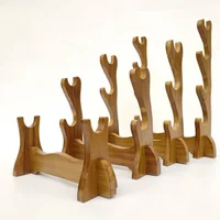 1/2/3/4 Tiers Japanese Katana Holder Wood Samurai Stents Cosplay Sword Knife Decoration Display Stand Holder Bracket Rack 1