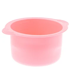 Heat-Resistant Silicone Wax Warmer Bowls with Stirring Stick (Pink)