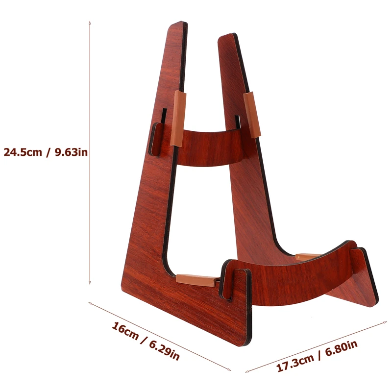 Wood Ukulele Violin Guitar Display Stand Detachable Portable Musical Instrument Floor Stand for Guitar Gifts for Musical Players 2