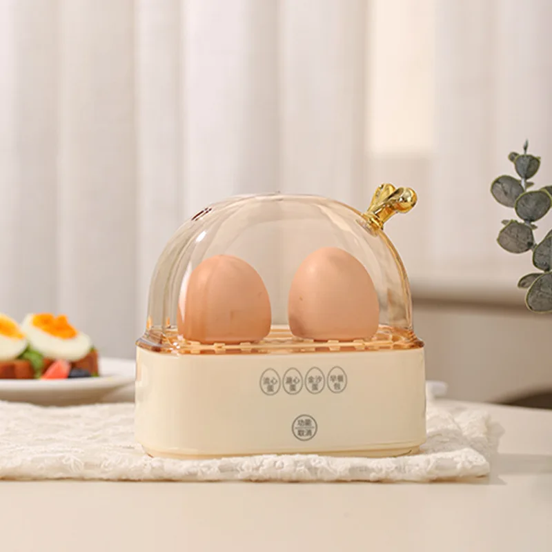 

220V 2 Egg Boiler Portable Mini Smart Steamer Multifunction Timed Reservation Breakfast Machine Automatic Power Off Egg Boiler