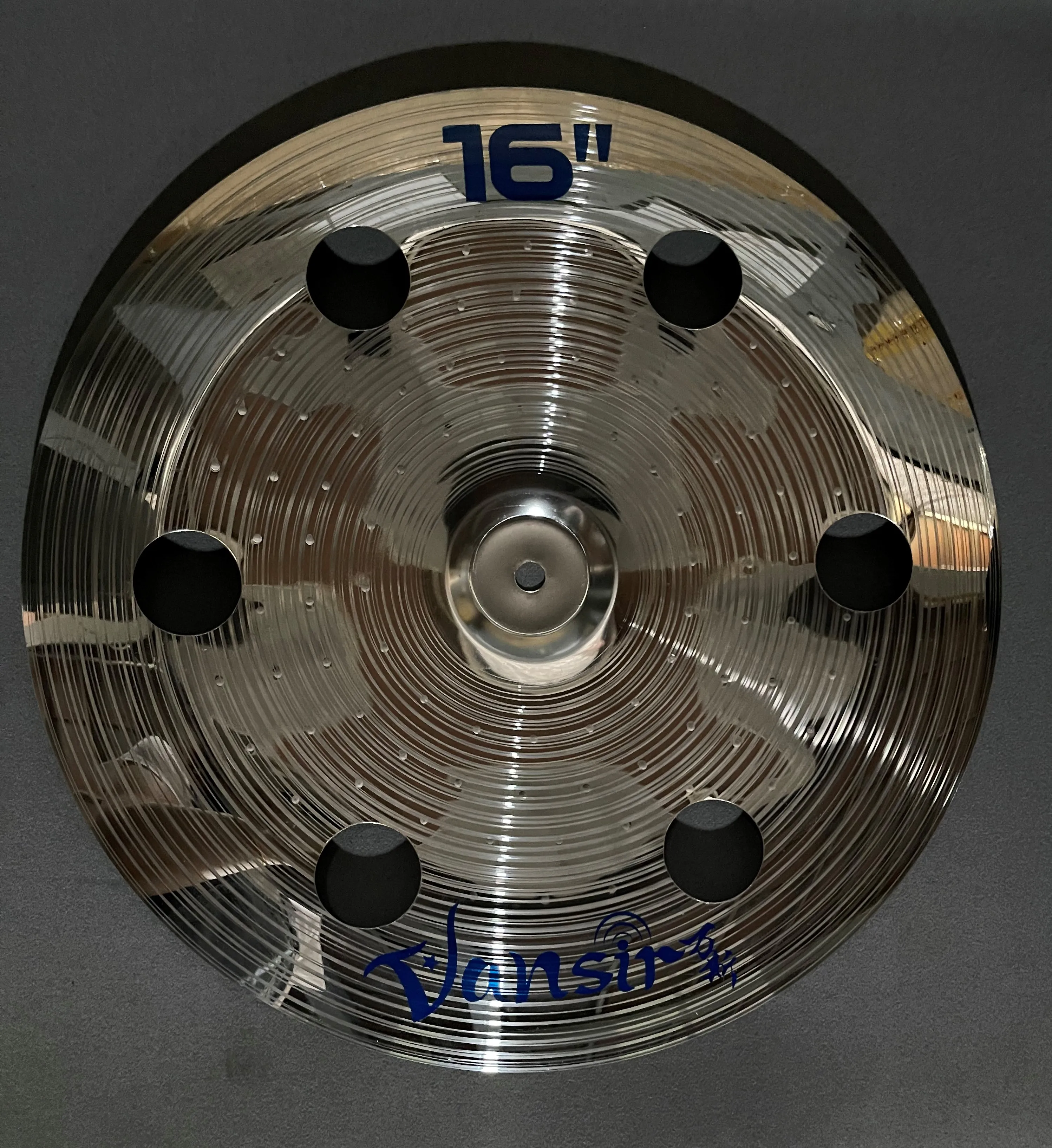 Vansir Polishing Alloy Silver Color 16'' China / Ozone Cymbal For Drum Set drum cymbal kit