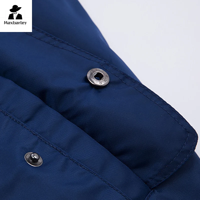 Aviator Bomber Jacket Men's New Winter Fashion Thick Warm Parka Plus Size Outdoor Hiking Hunting Windproof Baseball Suit Coat