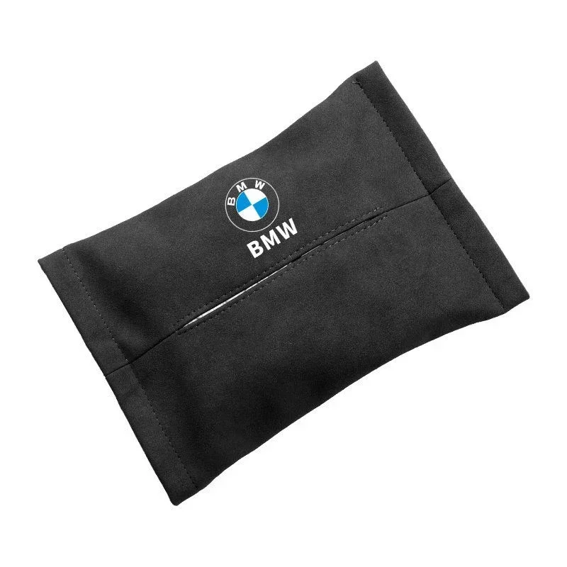 thumbnail image 1 of Caja de almacenamiento de papel para pañuelos de coche de gamuza para BMW M3 X4 X2 E46 E39 E90 E93 E60 E65 E83 F15 F45 F34 F20 G05 G38 G18 G31 G60, 1 of 5