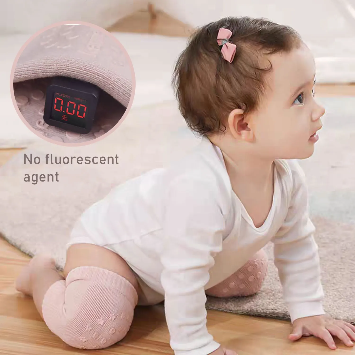 Description Picture 4 of itemKorean terry children's knee pads and elbow pads summer baby crawling sleeves dispensing non-slip crawling protective gear