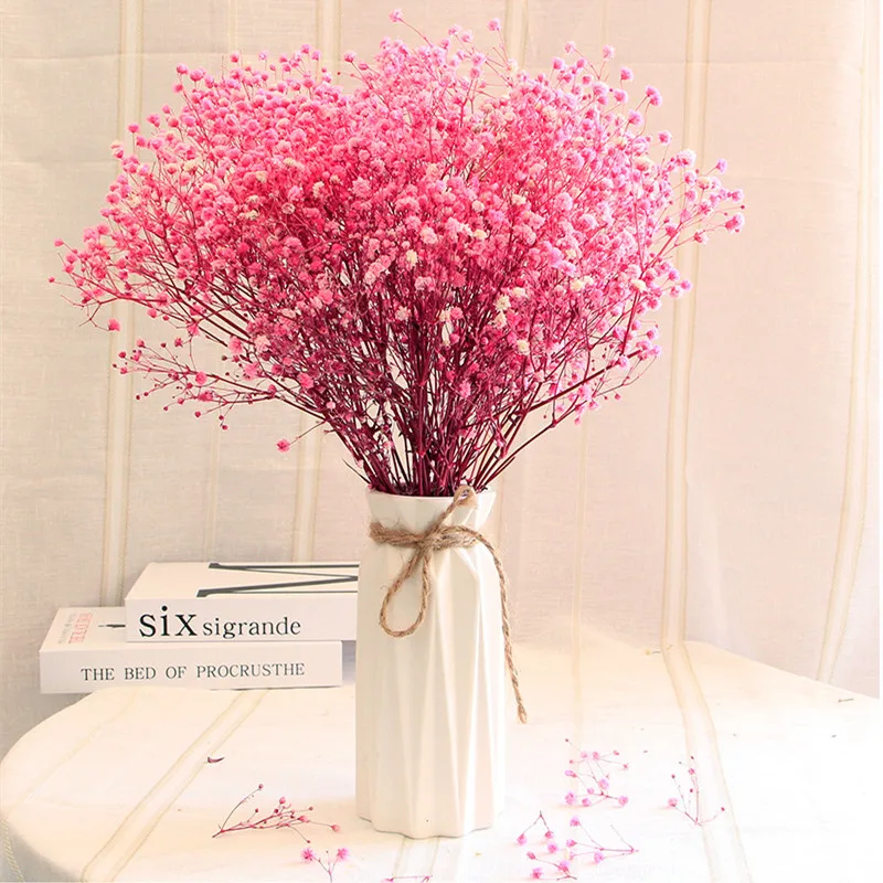 

90g Gypsophila Dried Flowers Natural Fresh Dried Preserved Flowers High Quality Gypsophila Party Decoration Gift For Girlfriend