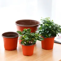 10pcs Thin section Flowerpot Plastic Grow Box Fall Resistant Tray For Garden Plants Nursery Cup Transplant Flower Plant Pots 1