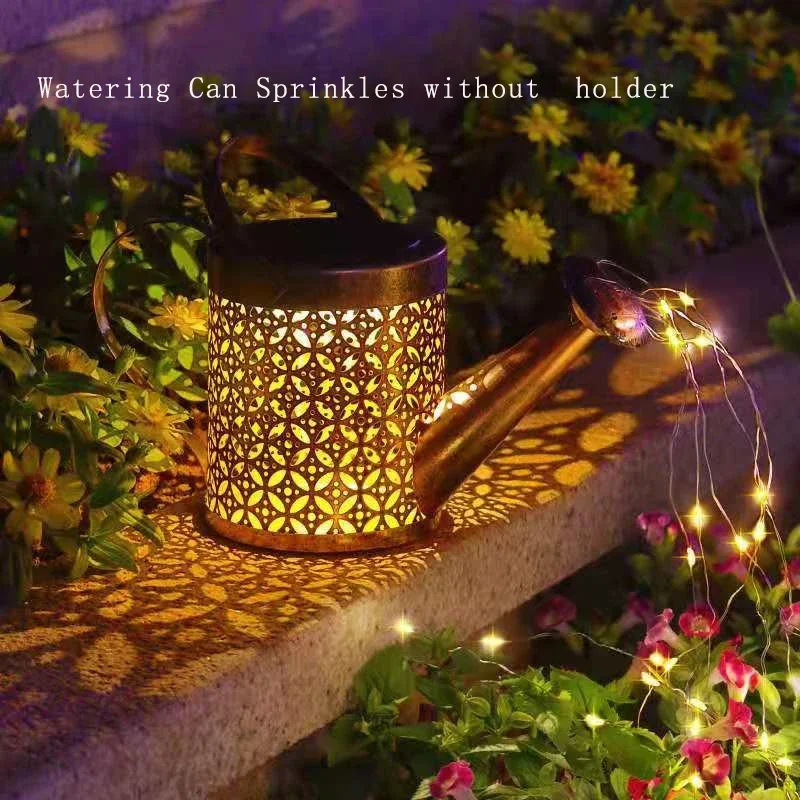 Solar Watering Tap Lights Led Iron Planter Lantern Waterproof Yard Outdoor Garden Decoration Outdoor Landscape Stopcock Lamp solar garden light