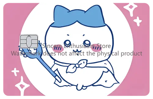 Cartoon Kawaii Chiikawas Credit Card Skin Stickers Cute Matte Sticker for VISA JCB Mastercard and Other IC Card Decorative - Image 8