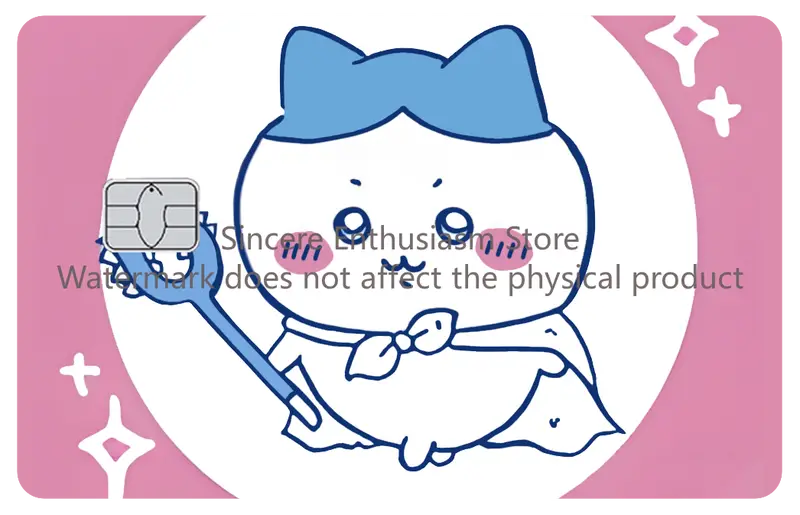 Cartoon Kawaii Chiikawas Credit Card Skin Stickers Cute Matte Sticker for VISA JCB Mastercard and Other IC Card Decorative - Image 8