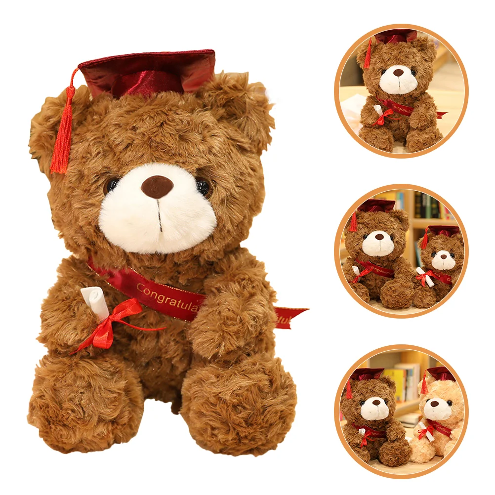 

Graduation Bear Plush Stuffedanimal Bears Class Of Doll Giftgifts Grad Graduate Cap S Small With Animated