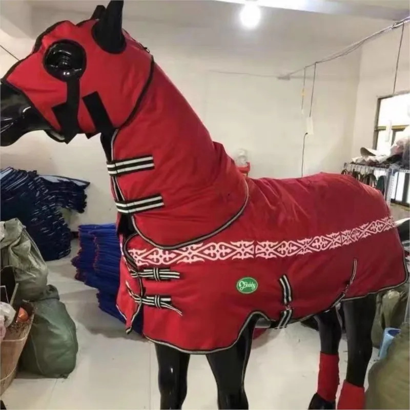 Horse Coat 900D Winter Thickened Filling 400g Down Cotton Insulation Waterproof And Antifreeze Harness Equipment