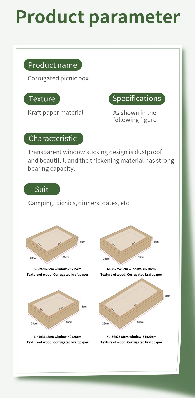 2 Pack Kraft Paper Cake Boxes with Clear Window – Dessert, Fruit & Food Containers with... - SKU CCL60956 - UGI Packaging