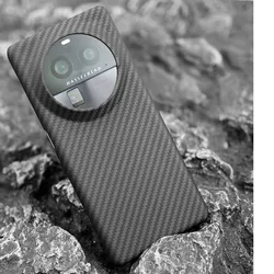 Premium Real Carbon Fiber Ultra Thin Case Cover for OPPO Find X6 Pro (Carbon Big Hole)