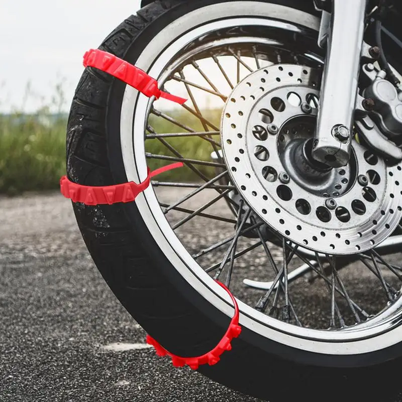 Car Tire Snow Chain 2pcs Winter Tire Chains anti-slip motorcycle bike snow chains Winter Outdoor Snow Emergency Anti-Skid