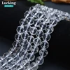 100% Natural Faceted White Clear Quartz Crystal Round Loose Beads For Jewelry Making Bracelet Necklace 4-12mm 5