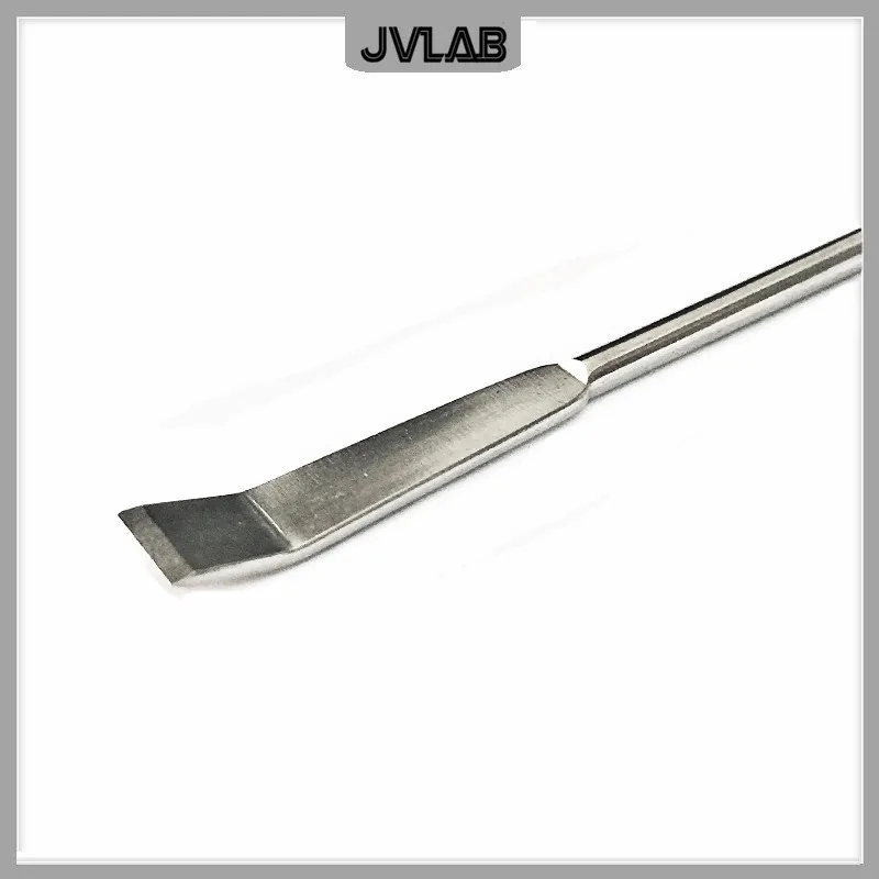 Micro Drug Scraper Spoon Stainless Steel Spatula Scoop Shovel Length 220 mm SUS Trace Medicine Spoon 22 cm 5/PK