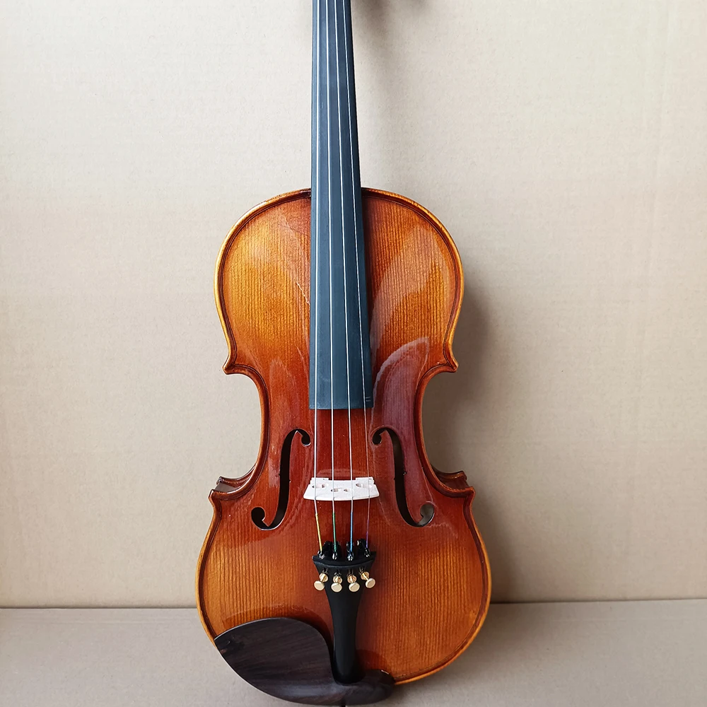 Antonio Stradivarius Handmade natural tiger patterned maple violin 4/4 Violin beginner professional Musical Instruments