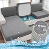 Jacquard Water Resistant Sofa Cushion Covers Elastic Grey Sofa Seat Cover for Living Room Furniture Protector for Kids Removable 1