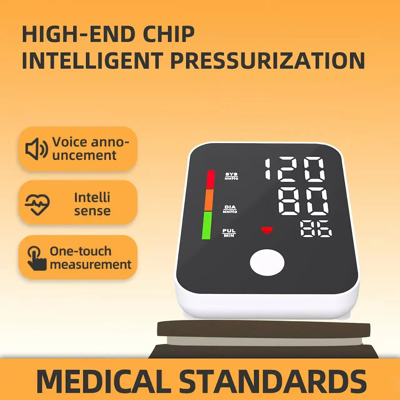 Blood Pressure Monitor with LED Large Screen Home Use