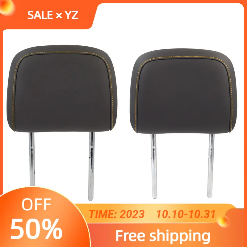 2 Pezzi Original Yellow Stitching Personality Seat Poggiatesta Anteriore Cockpit Co Pilot Per Vw Passat B8 Arteon