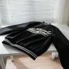 Baseball Uniform Luxury Genuine Leather Jacket Wool Coat Same Style For Men And Women Short Jacket Fashion Couple 1