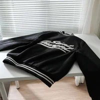 Baseball Uniform Luxury Genuine Leather Jacket Wool Coat Same Style For Men And Women Short Jacket Fashion Couple 1