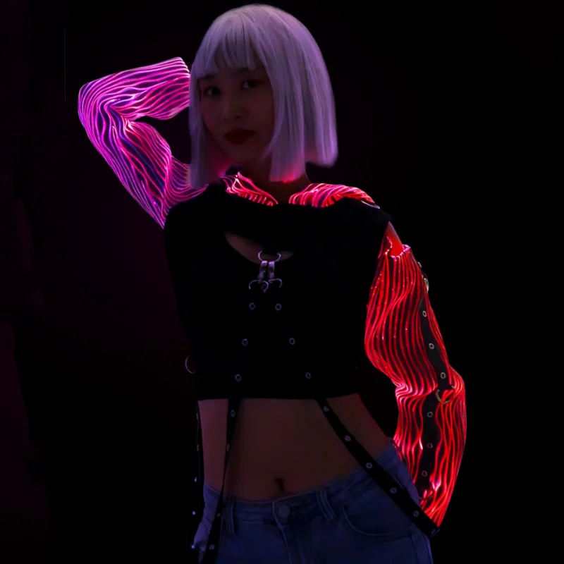 Fibre Optic Hooded Top 6