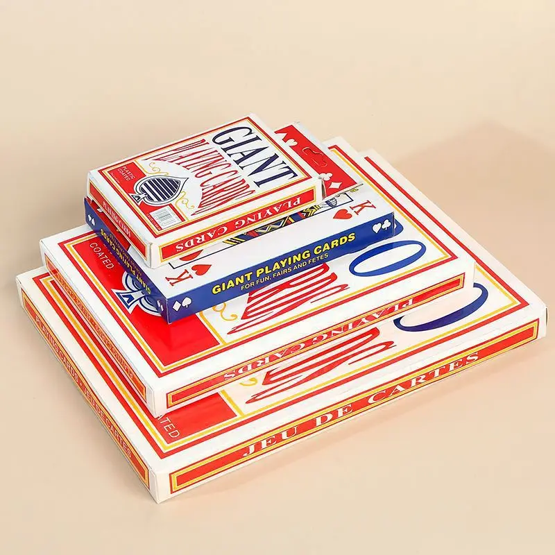 Playing Cards Jumbo Playing Cards Jumbo Poker Giant Playing Cards Casino Gift for Kids & Adults