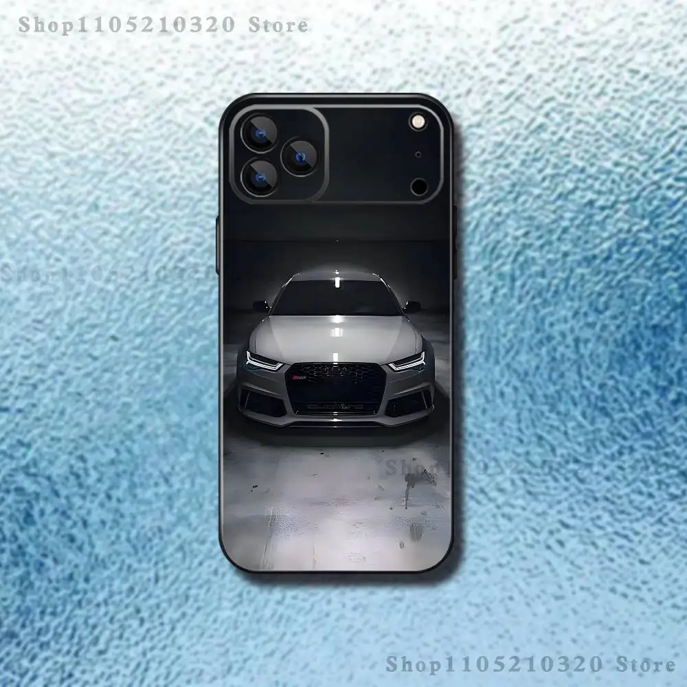 Sleek Black Silicone Phone Case in Automotive Design