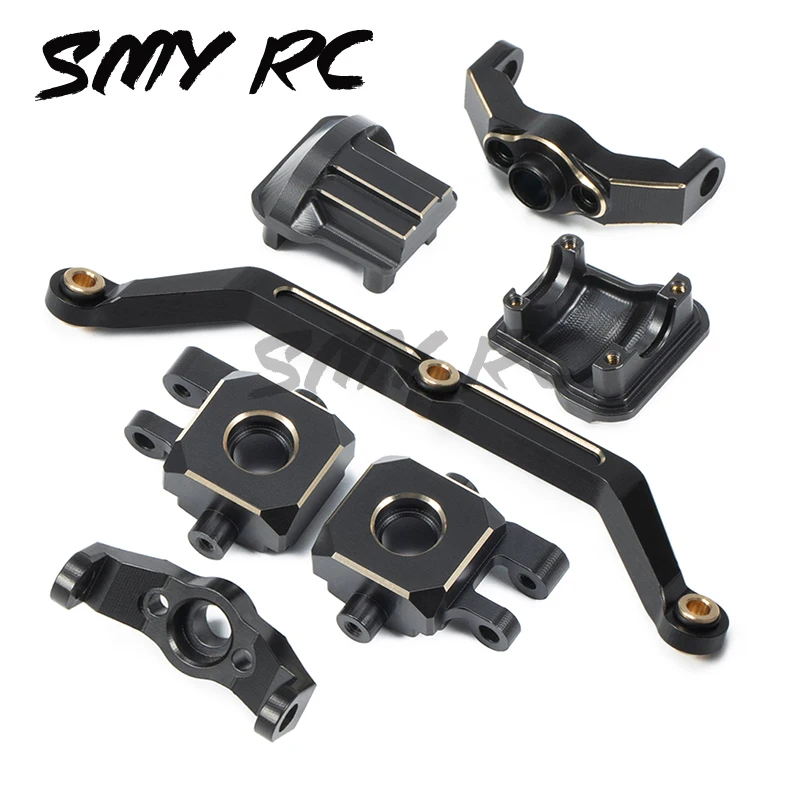 

TRX-4M Brass Weights Steering Link Blocks Knuckle Diff Cover Caster Blocks for 1/18 RC Crawler Car TRX4M DEFENDER Upgrade Parts