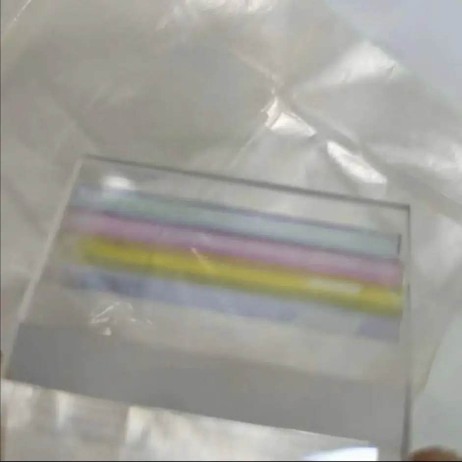 광학 유리 필터 직사각형 라운드 사각형 Thickness-0.5mm + PerkinElmer 전체 밴드 190nm-3000nm 100 개