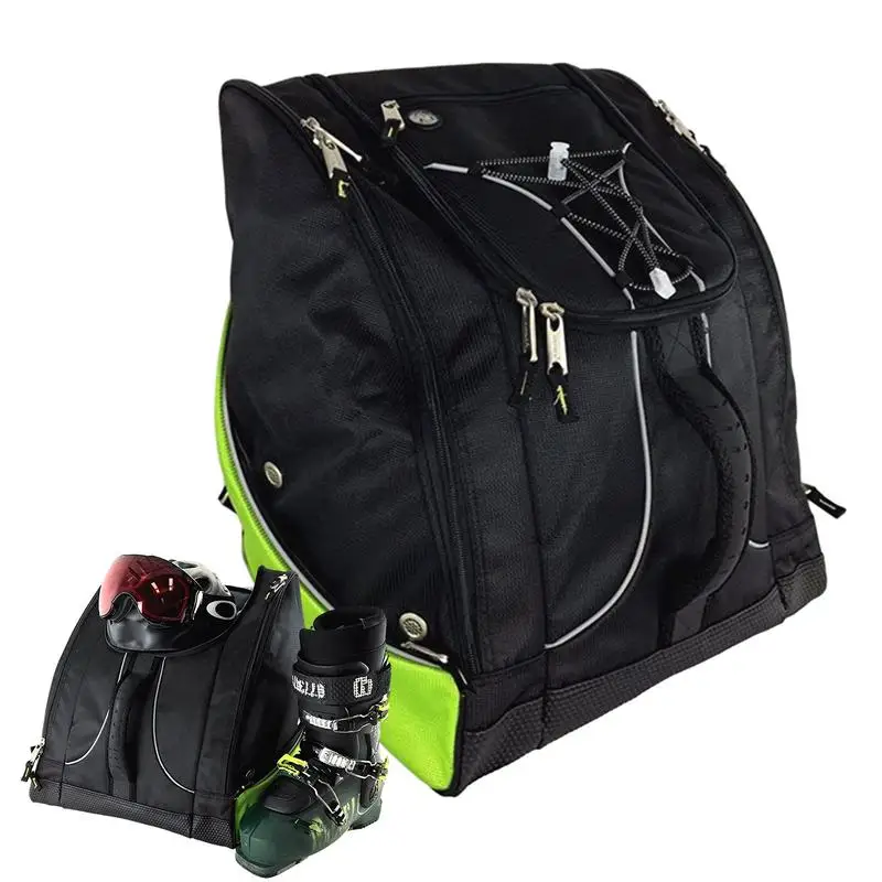 

Ski Boot Backpack 600D Oxford Cloth Ski Gear Bag For Snowboard Boots Ski Equipment And Gloves Waterproof Outdoor Ski Bag