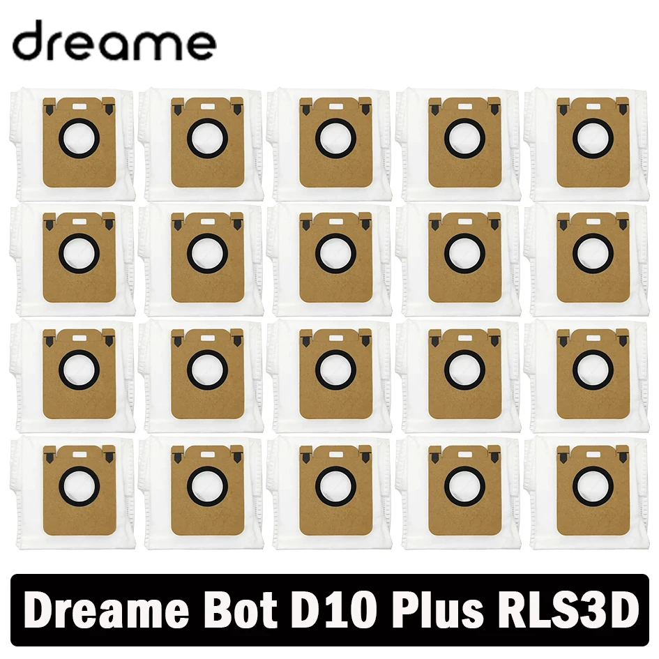 8 Sacchetti Sporchi Per Aspirapolvere Robot Dreame Bot D10 Plus – Ricambio RLS3D, Compatibili, Accessori