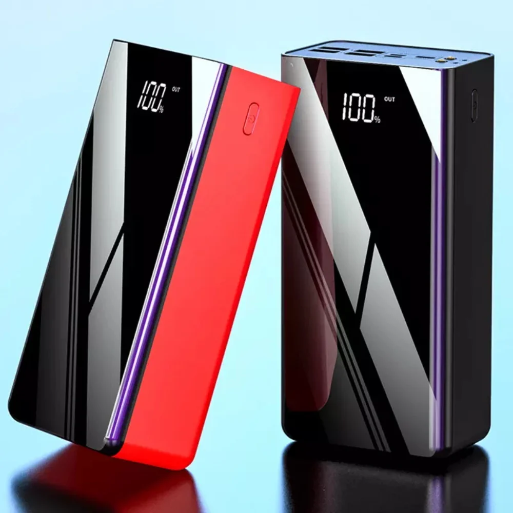 

40000mah/50000mah/80000mah/100000mah Multiple Capacity Power Bank Portable Outdoor USB Battery Quick Charger For Phone Laptop