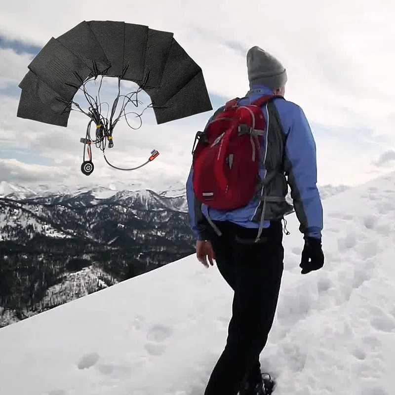 

1set Usb Electric Heated Clothes Heater Pad With 3 Gear Adjustable Temperature Electric Heating Sheet Warmer Pad For Vest Jacket