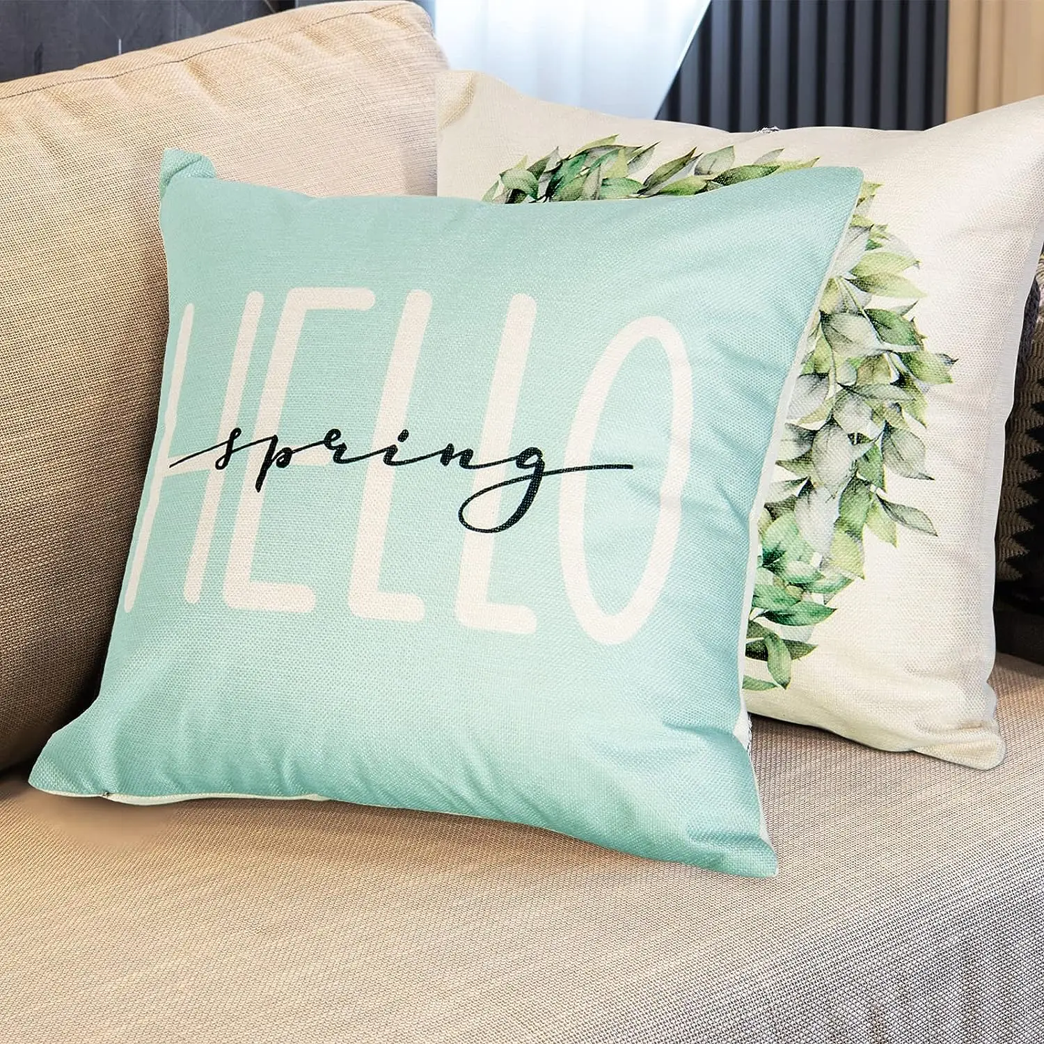 

Farm Throw Pillowcase Summer Decorative Pillowcase Sweet Home Pillowcase Spring and Summer Daisy Sofa Pillowcase Decorations