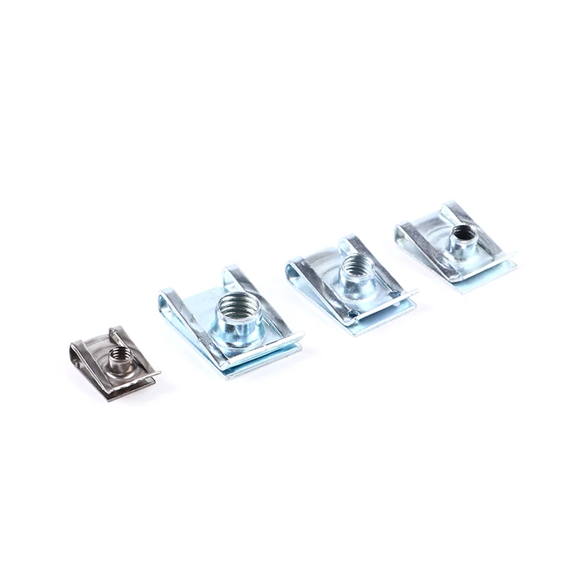 

10pcs M4/M5/M6/M8 For Motorcycle Car U Nuts Speed Clip Fastener Assorted Kits 304 Stainless Steel U-shaped Clip Chimney Nut