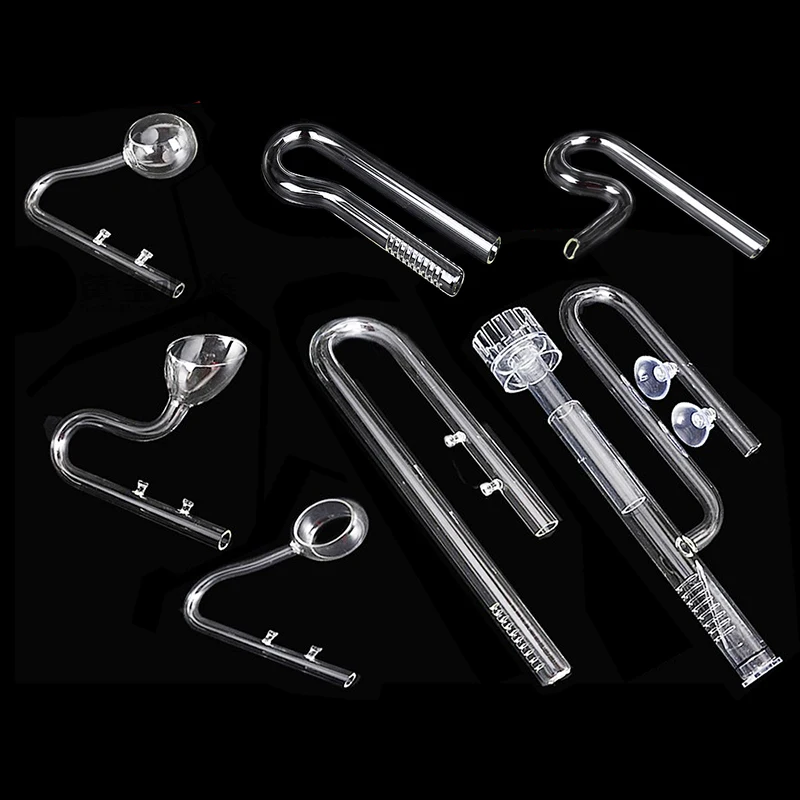 skimmer Glass lily pipe spin surface inflow outflow 13/17mm aquarium water plant tank filter ADA quality Fish Tank Filter