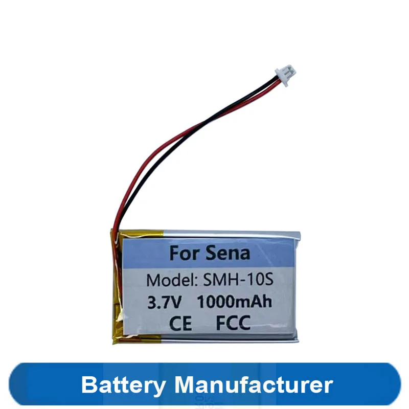 "0" Ciclo Originale Sostituisce 1000Mah Batteria Per Sena Smh-10S Smh10S 10S Casco Bluetooth Auricolare Batterie Accumulatore Akku