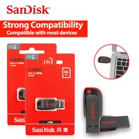 Original SanDisk 128GB 64GB USB Flash Drive 32GB 16GB USB Disk USB2.0 Mini Pen Drive Pendrive Memory Stick U Disk for Computer 5