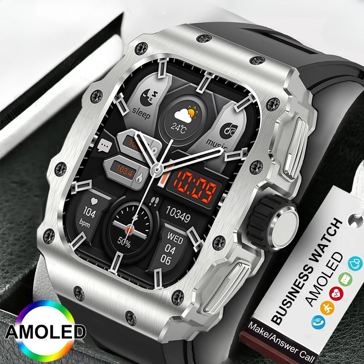 

Original Tank M3 Pro Smart Watch Always-on Display IP68 Waterproof Bluetooth Call Men's Smartwatch 2024 NEW 2.0" Curved AMOLED