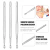 12 Pcs Stainless Steel Ear Spoon Cleaner Wax Earwax Picker Tools Kit Removal 3