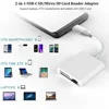 3 In 1 Card Reader Type-C Lightning to SD TF CF Memory Card Adapter For PC Laptop iPhone Memory CardReader Plug and Play SD Card 5