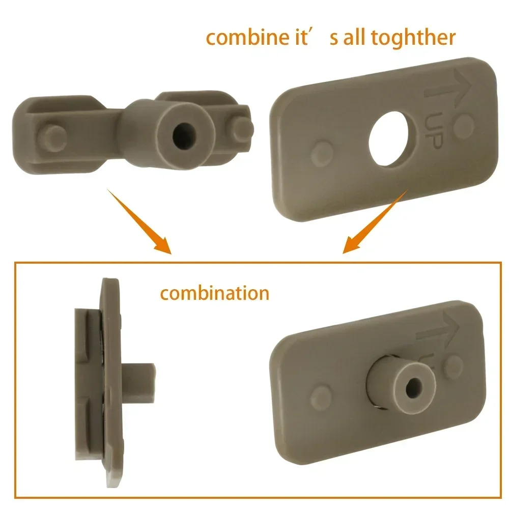 Tactical Headset Helmet Bracket Rail Adapter Converts To Compatible Wendy's Helmet & MLOK & ARC Stand Accessories