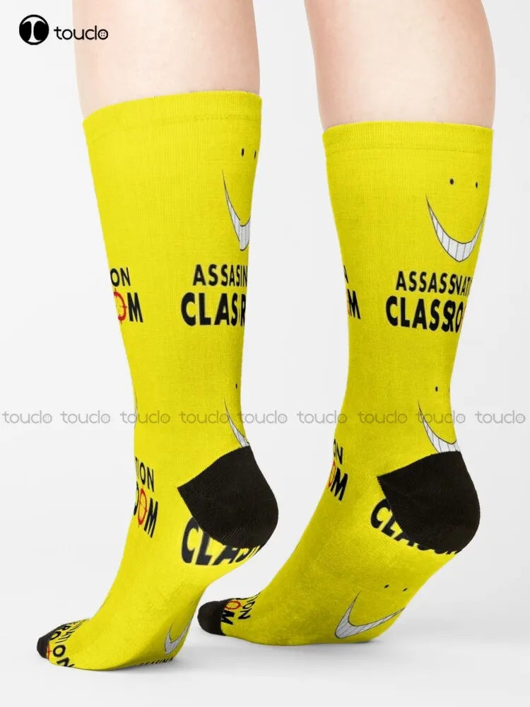 

Assassination Classroom Smile Socks High Socks Women Streetwear Harajuku Personalized Custom Unisex Adult Teen Youth Socks Retro