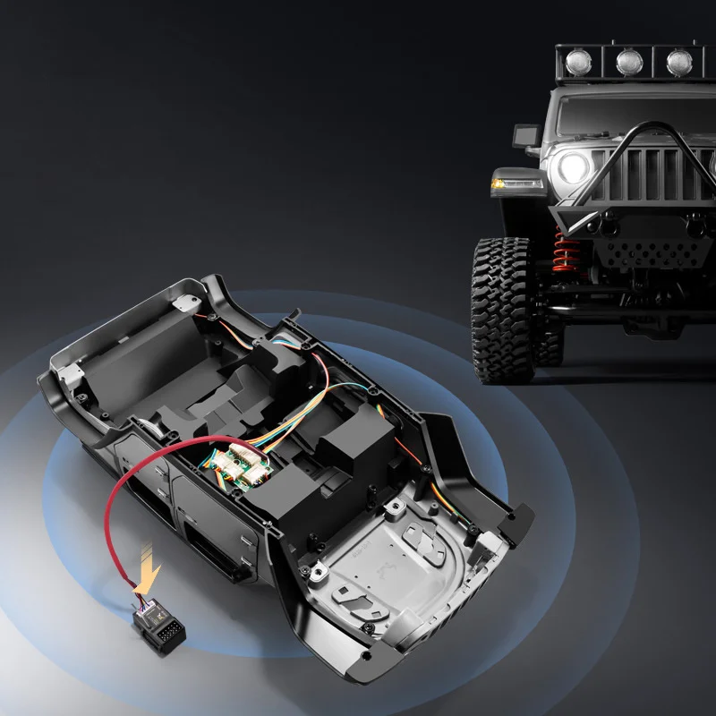 Télécommande 6CH 2.4G avec récepteur pour voiture RC MN, portée 200m